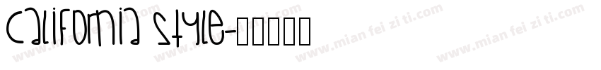California Style字体转换